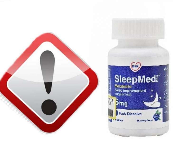 فراخوان فوری مکمل Sleepmed BSK به دلیل مغایرت ملاتونین با برچسب